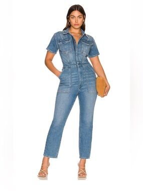 Good American Straight Leg Fit For Success Jumpsuit Sz M  NWOT
